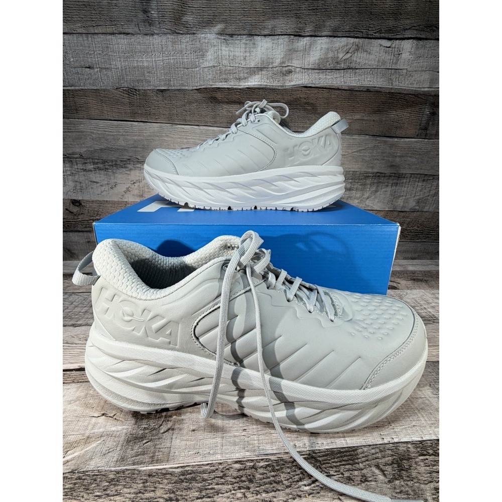 Hoka One One Men Bondi SR Tennis Shoes Gray Size 11.5